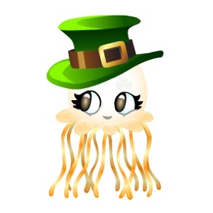 Cute White Irish Jellyfish